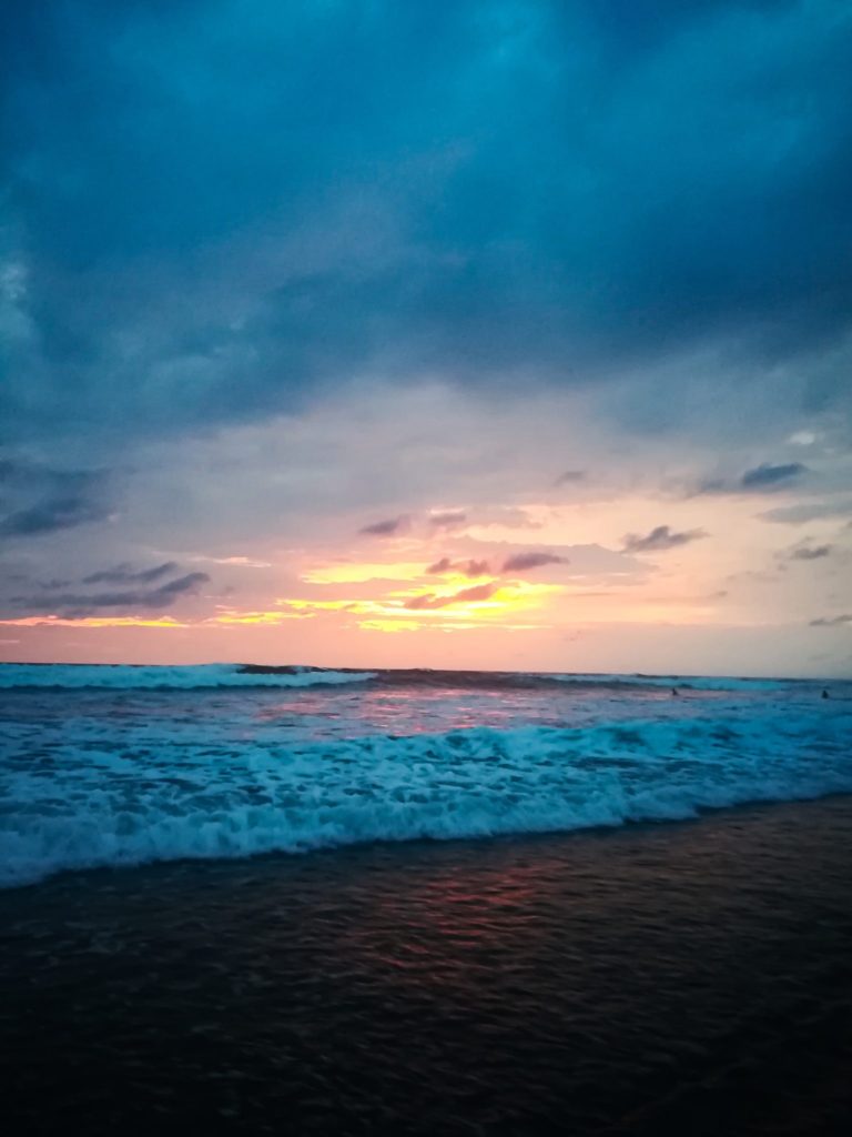 beautiful sunsets on the bali travel route