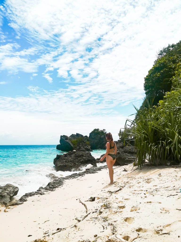 Beautiful beach in uluwatu: last stop on the bali travel route