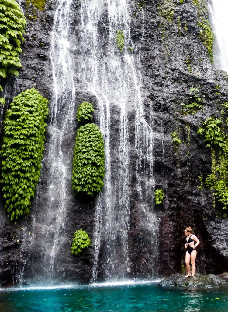 Bali travel route beauty: Banyumala twin waterfall