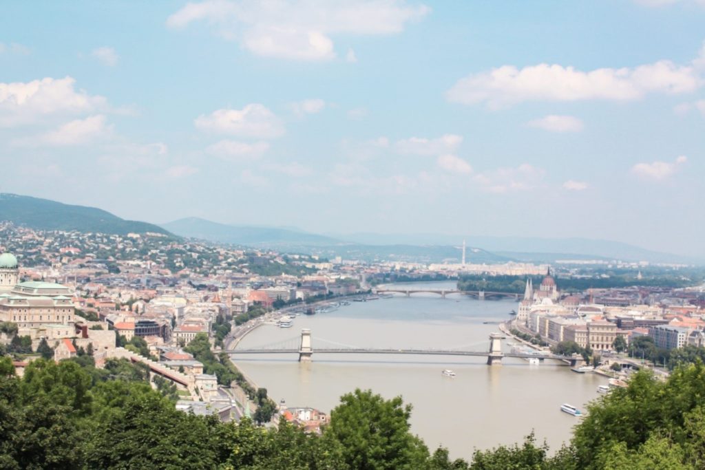 best places to visit in Budapest: views from gellert hill