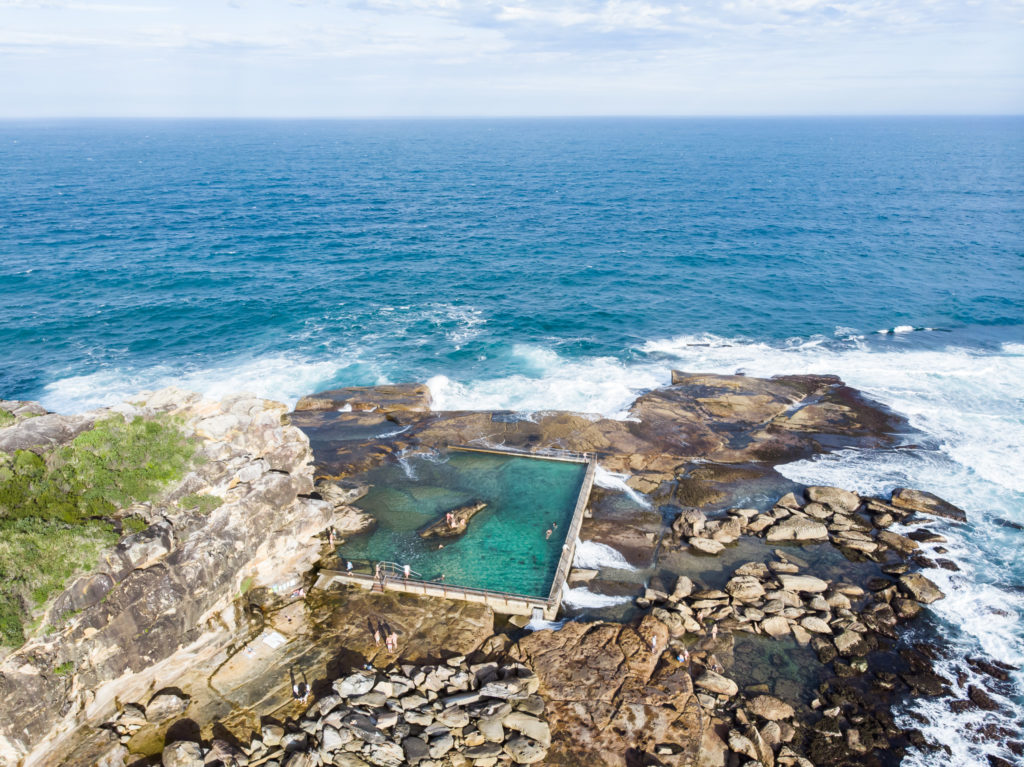 North curl curl aerial view