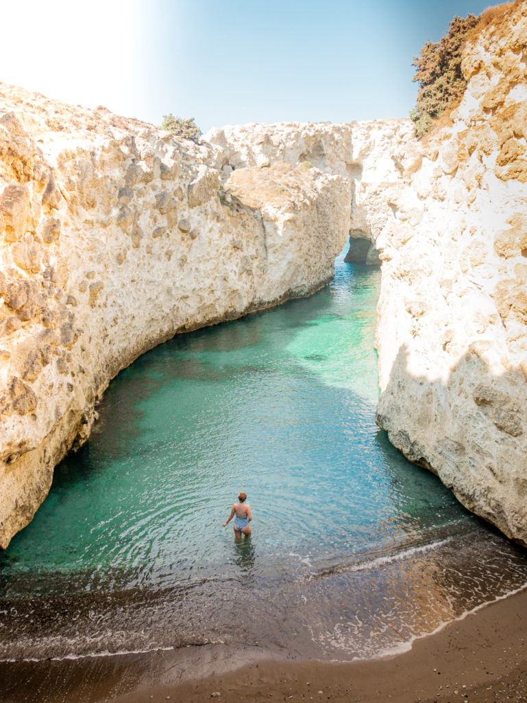 Milos Greece: Papafragas Beach