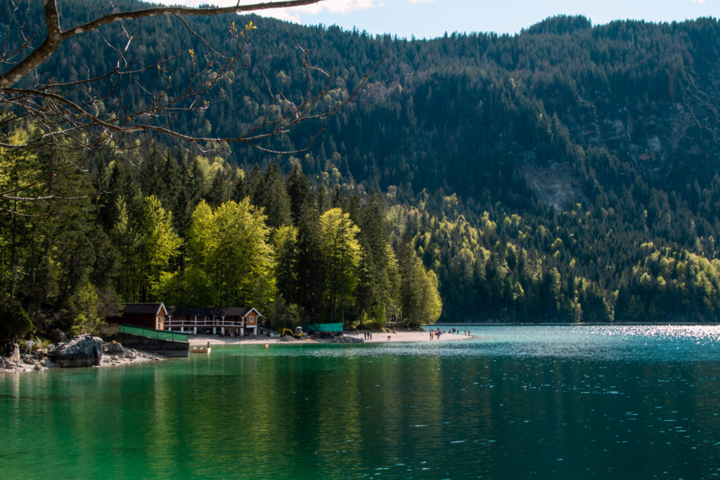lake eibsee bavaria, the most beautiful lake in germany