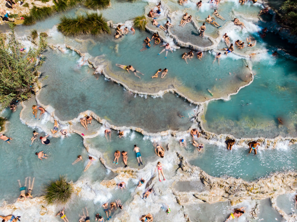 visit the saturnia hot springs