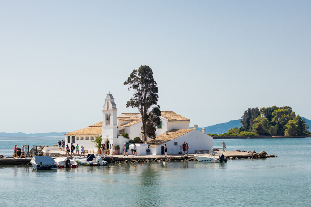 Corfu Greece Travel Guide: Vlacherna monastery