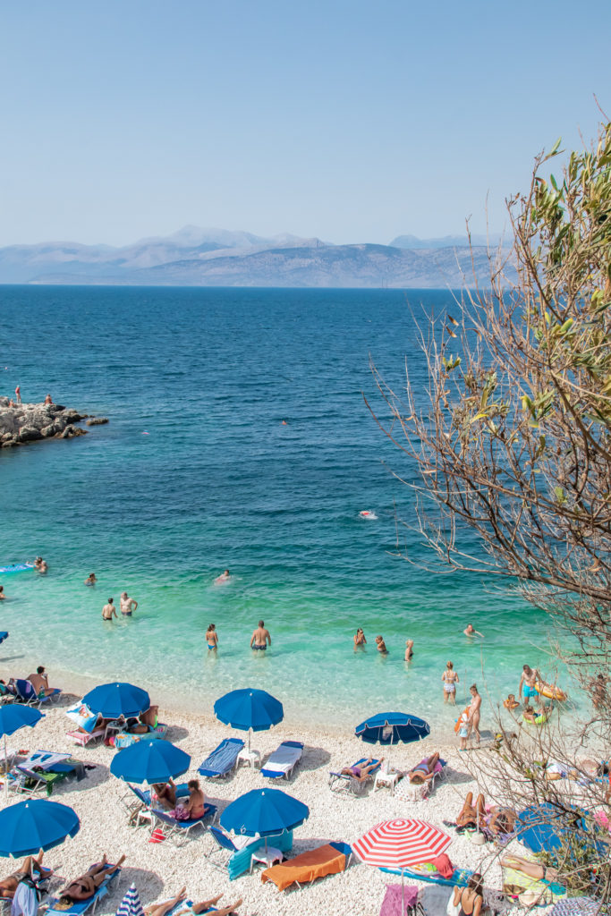 the best things to do in Corfu: bataria beach