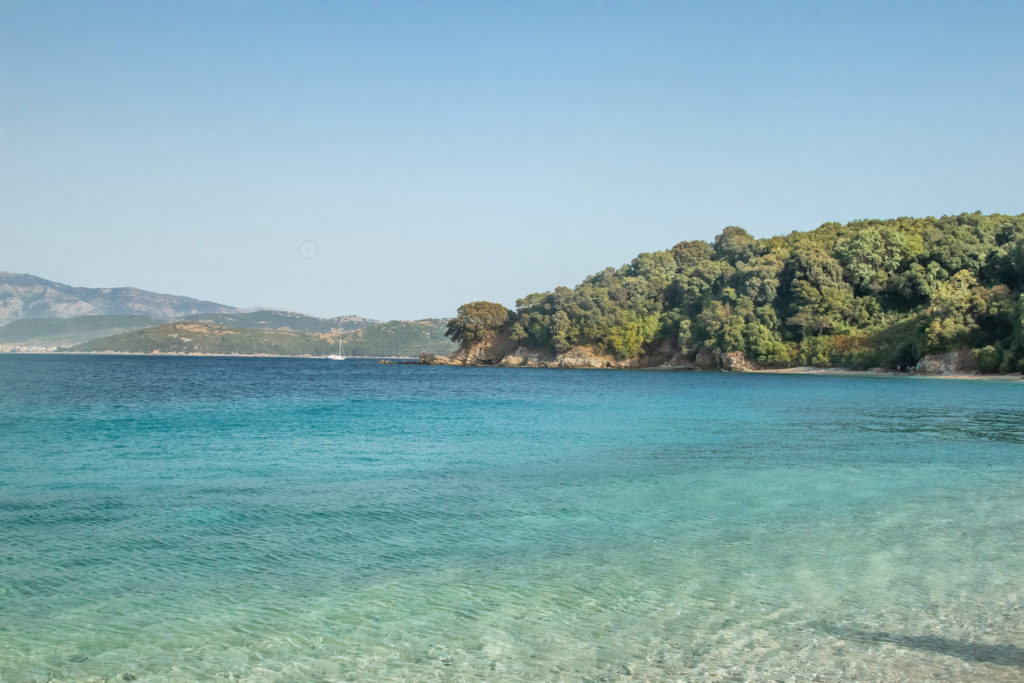 the best things to do in Corfu: Akoli Beach, crystal clear water