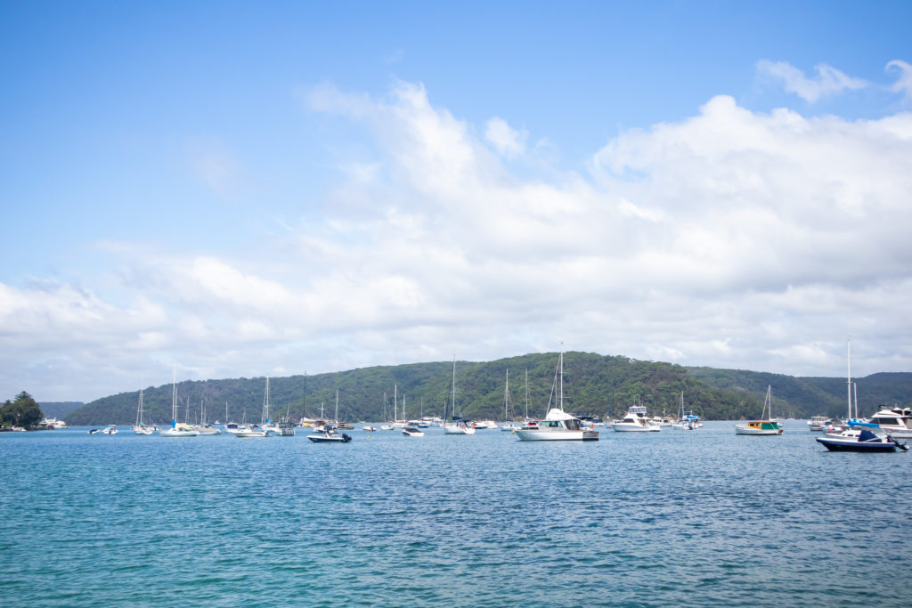 wharf at Palm Beach with boats