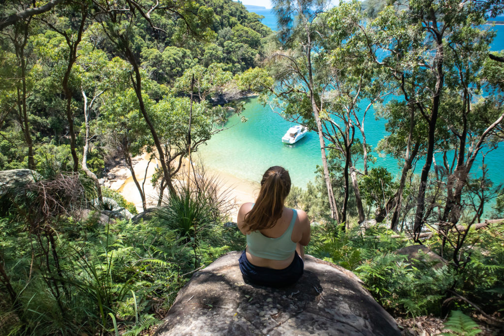 view of resolute beach on the Resolute Loop Walk in Ku-ring-gai Chase National Park