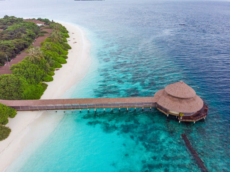 Reethi Faru Resort from above